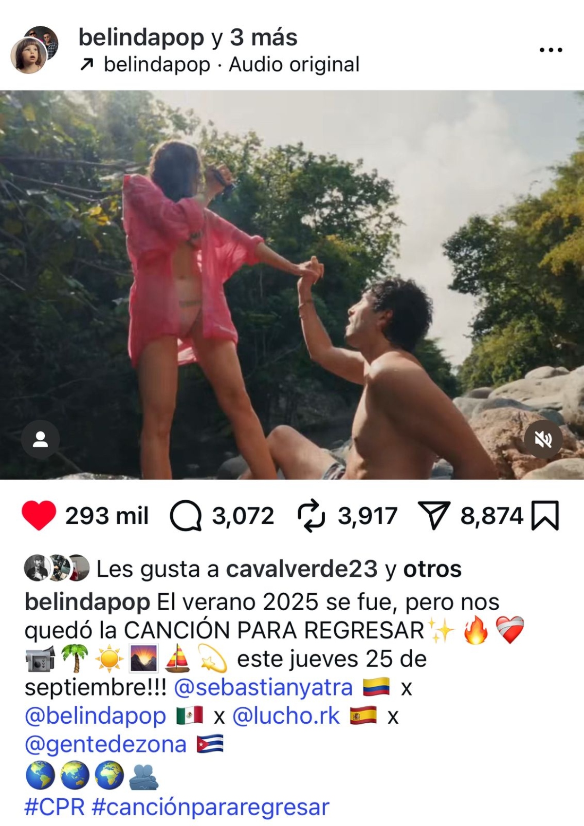 Belinda, Sebastián Yatra