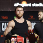 pelea Canelo sin himno, Himno Nacional Mexicano, Himno pelea Canelo, Canelo Vs Crawford, QuéOnnda