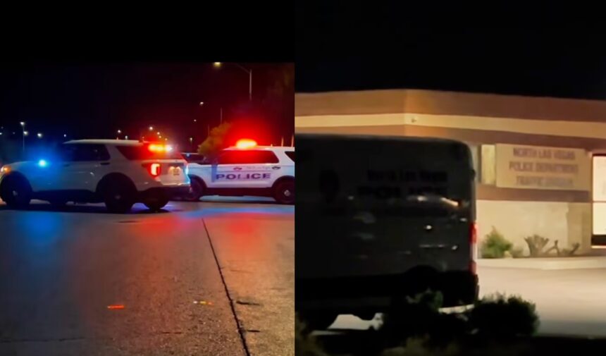 attacks police building Nevada, North Las Vegas Police Department, North Las Vegas, Nevada, QuéOnnda
