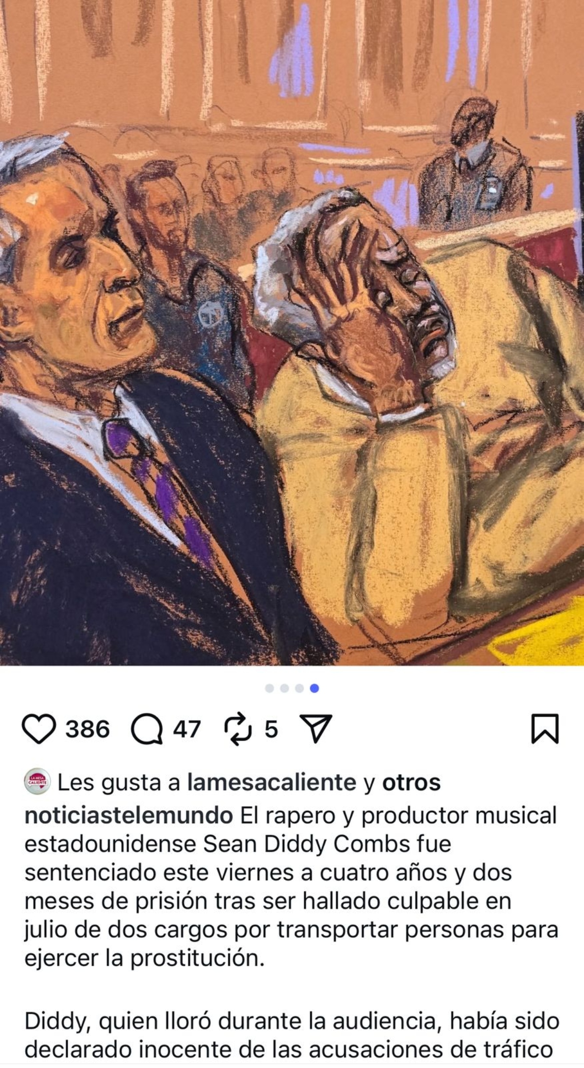 Sean Diddy Combs, sentencia