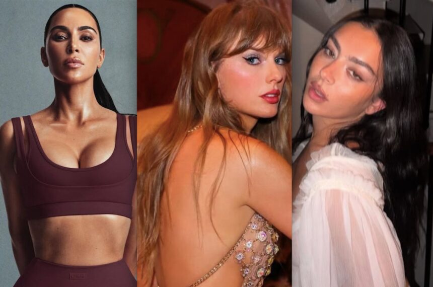 Kim Kardashian, Taylor Swift and Charli XCX