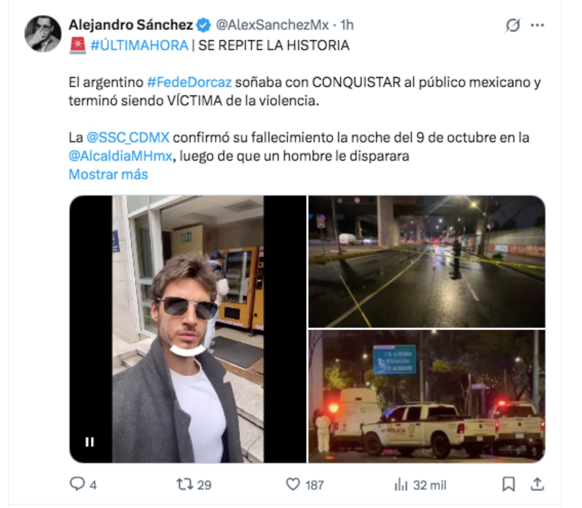 Fede Dorcaz, entretenimiento