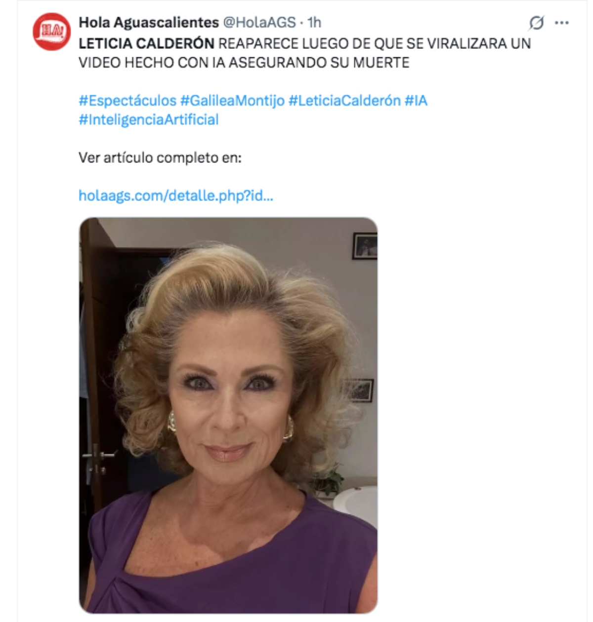 Leticia Calderón, famosos