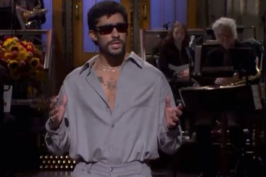 Bad Bunny Saturday Night Live, Bad Bunny, Bad Bunny Super Bow, QuéOnnda
