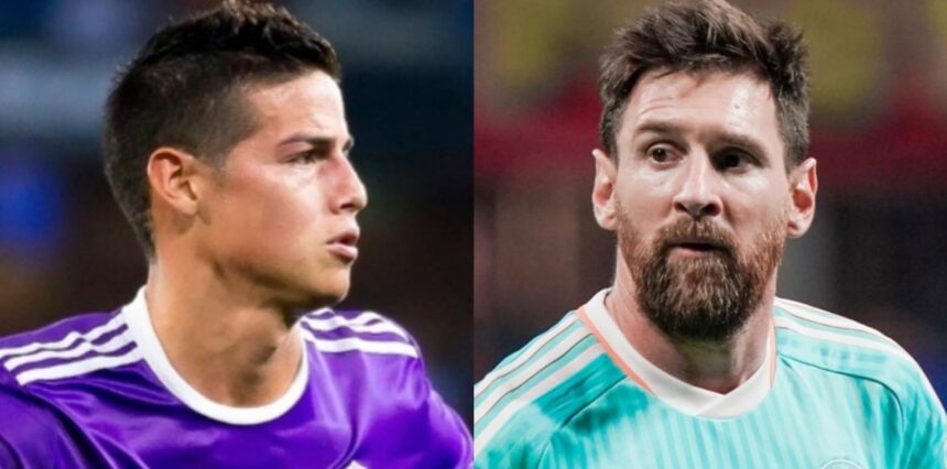 James Rodríguez, Messi