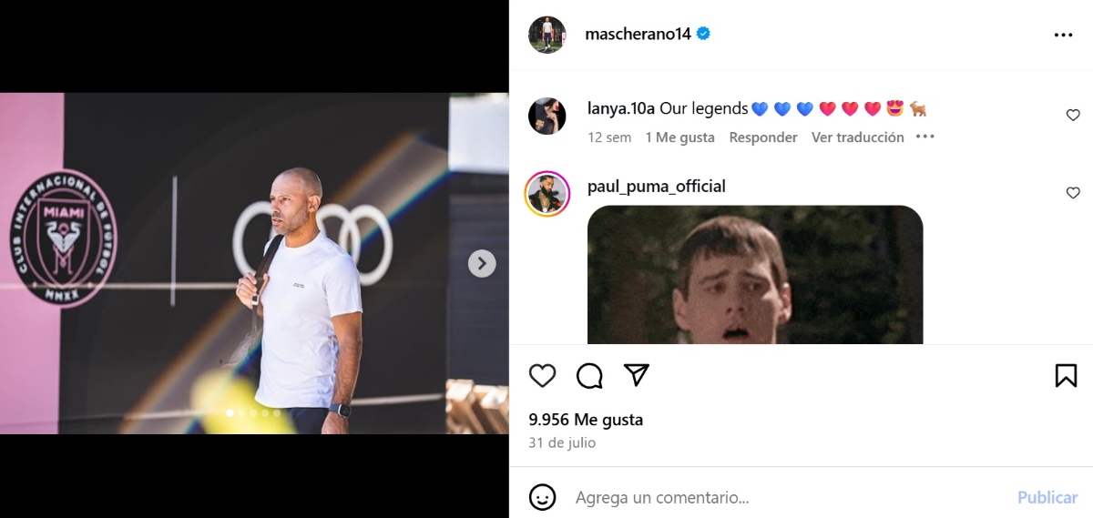 Javier Mascherano, Messi