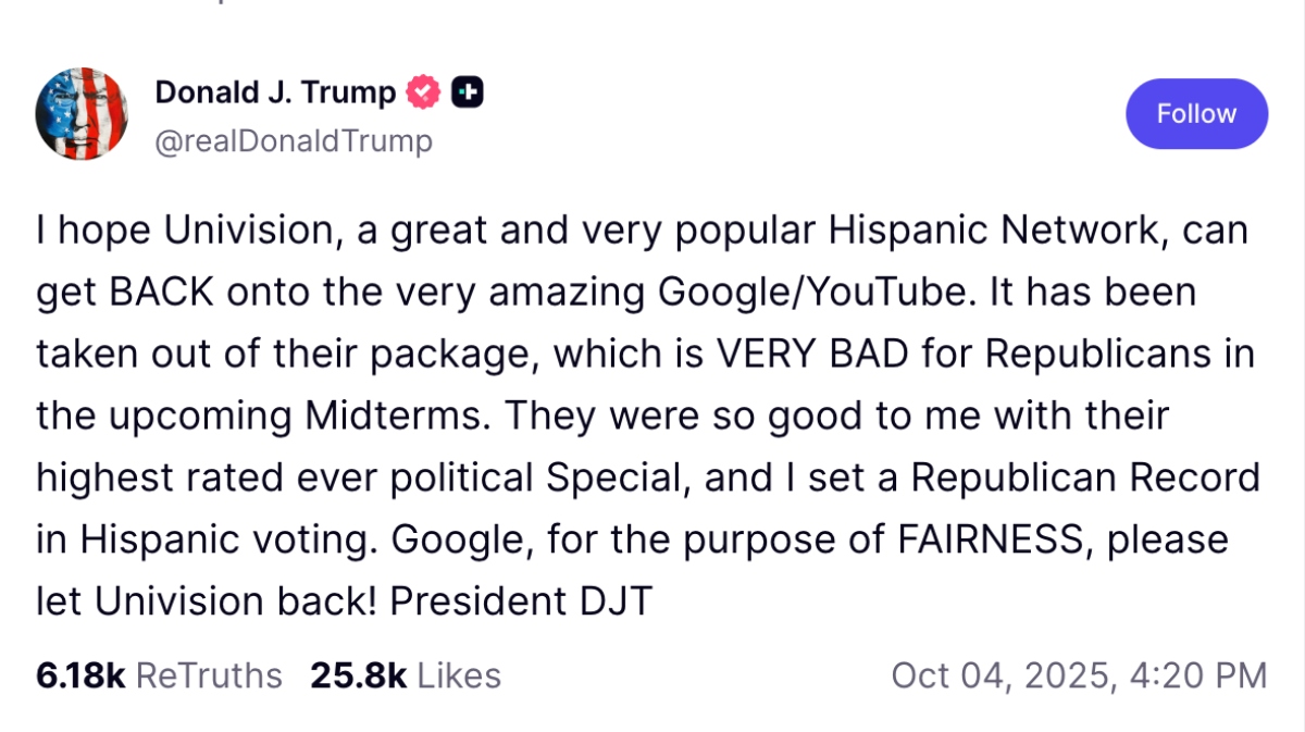 Trump Univision YouTube, Trump Univision, Trump, Univision, YouTube