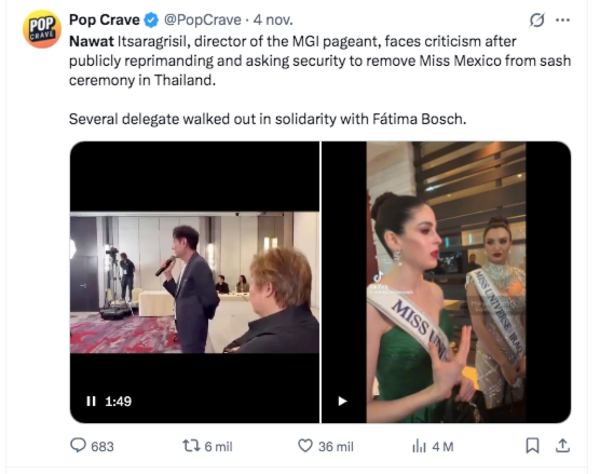 Miss Universo, certamen