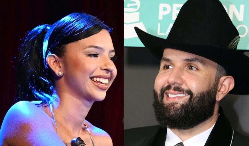 Carín León Ángela Aguilar, Carín León, Ángela Aguilar, Latin Grammy 2025, QuéOnnda