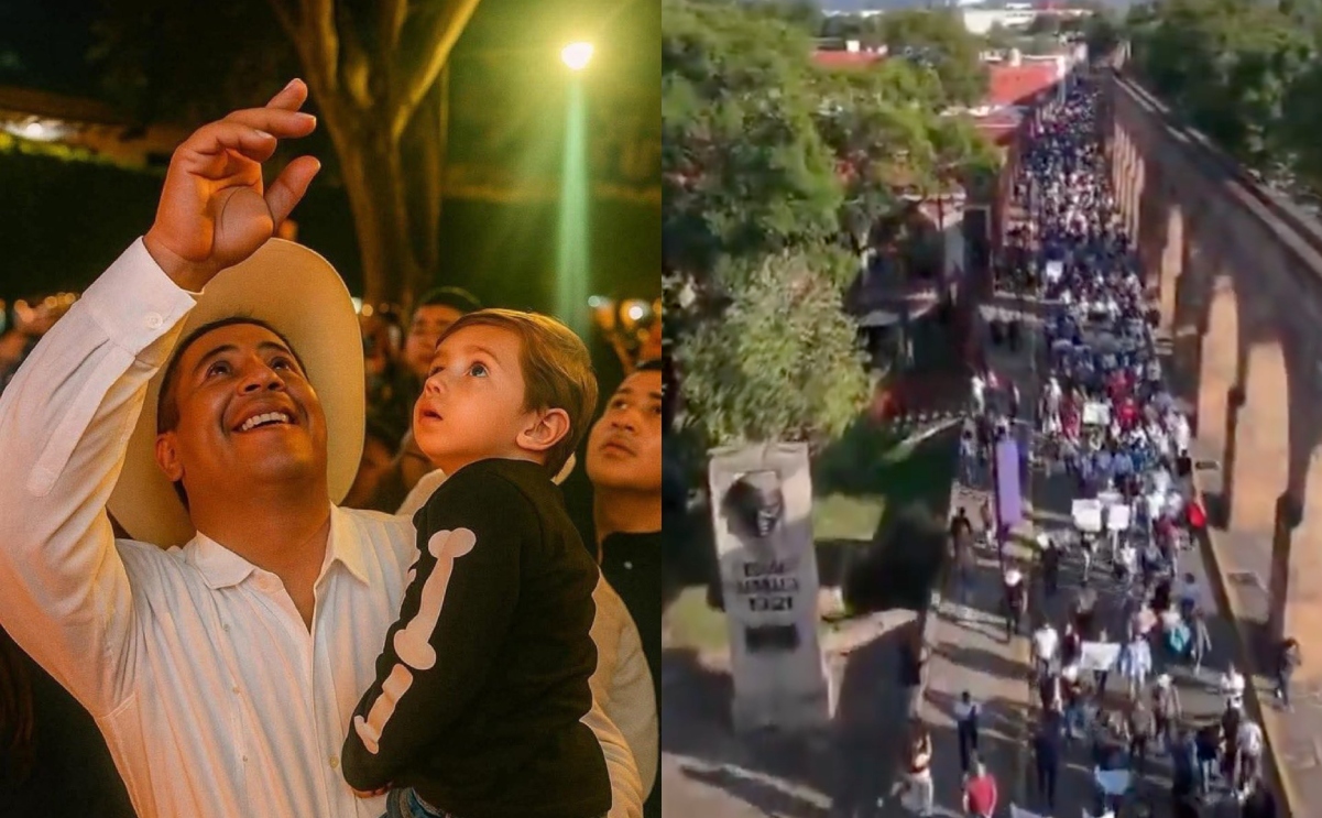 Carlos Manzo, protestas Morelia, asesinato alcalde Uruapan, Michoacán, QuéOnnda