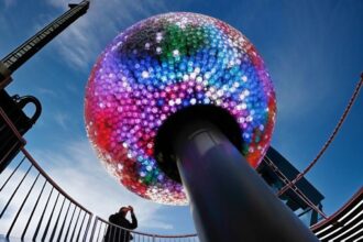 sphere New Year, New York sphere, New York, New York, QuéOnnda