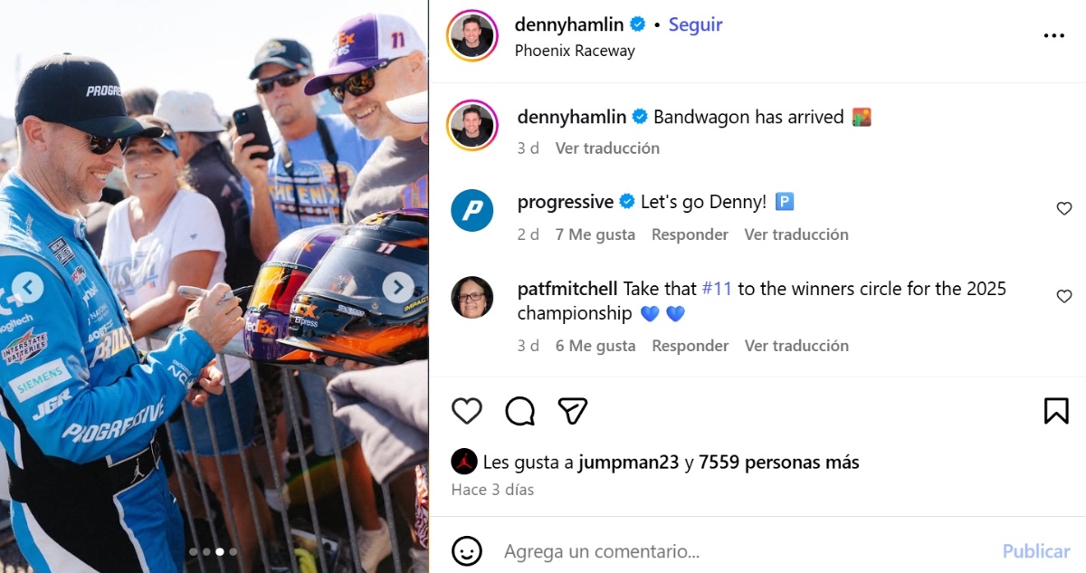 Kyle Larson, Denny Hamlin 