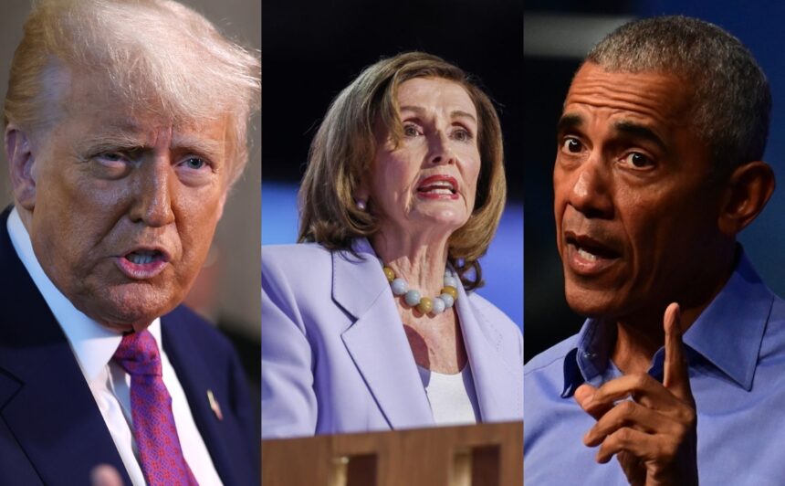 Nancy Pelosi, Donald Trump, Barack Obama, QuéOnnda