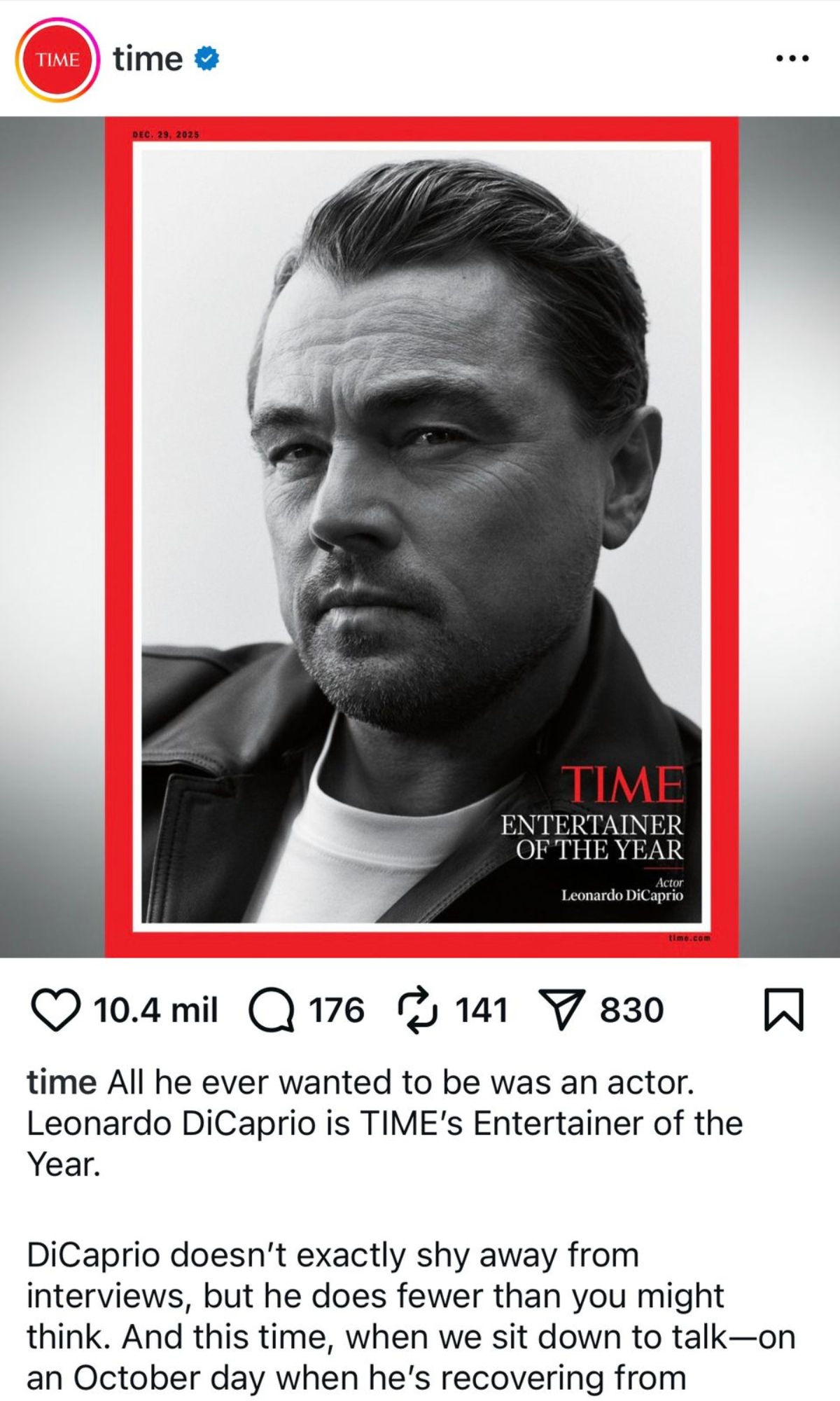 Leonardo DiCaprio, actor