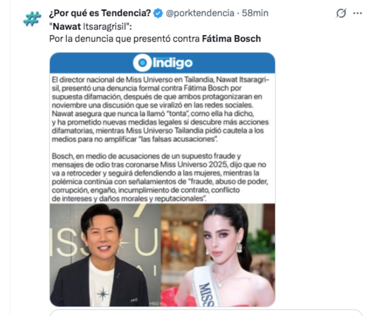 Fátima Bosch, Miss Universo