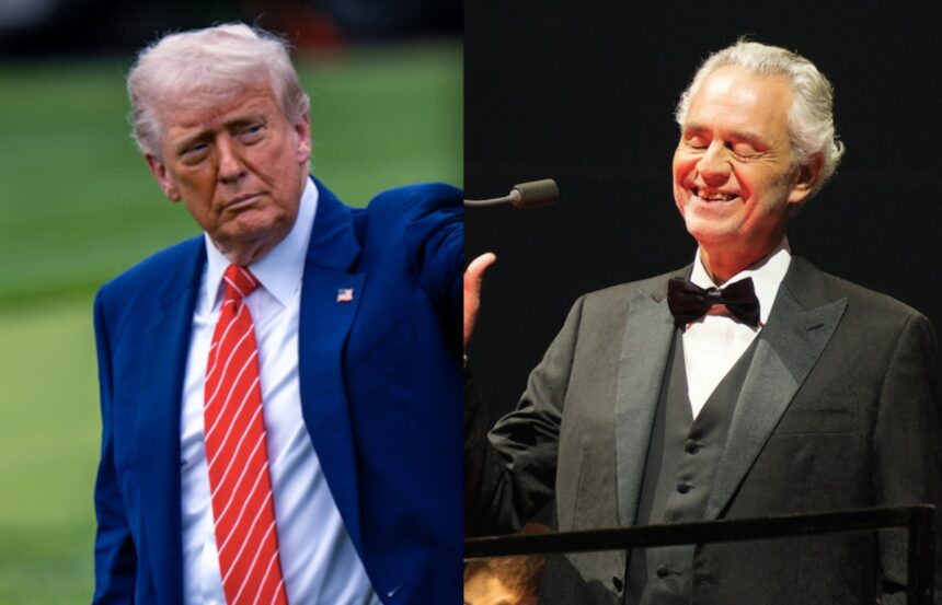 Andrea Bocelli, Trump