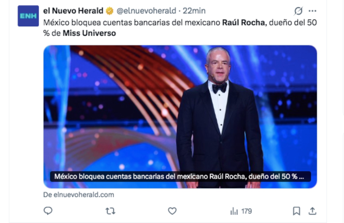 Raúl Rocha, Miss Universo