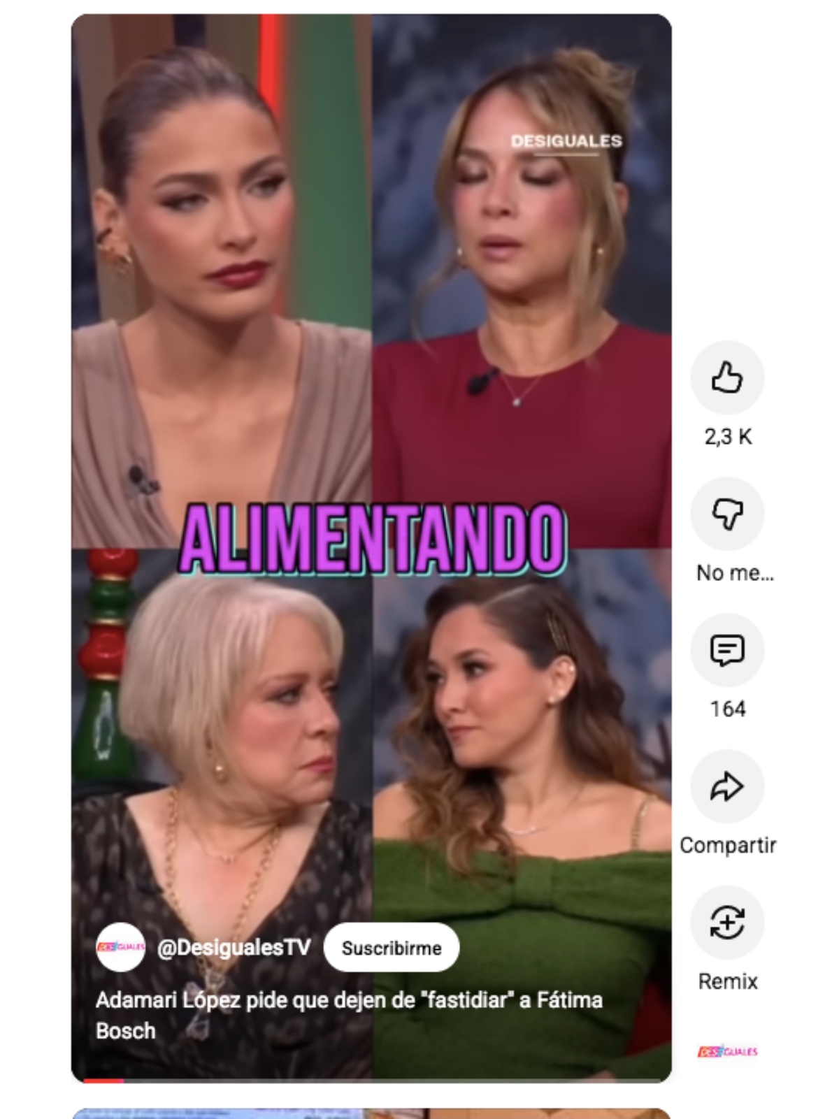 Fátima Bosch, Miss Universe, Adamari Lòpez