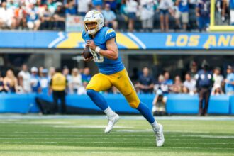 Justin Herbert, Los Ángeles Chargers, Chargers, NFL, QuéOnnda