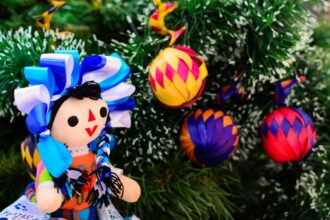 Latin Christmas decorations, Christmas tree, Mexican doll, Christmas, QuéOnnda