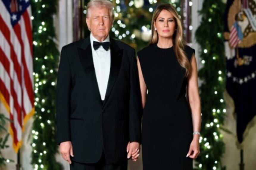 postal navideña Trump, postal navideña, Trump, Casa Blanca, QuéOnnda