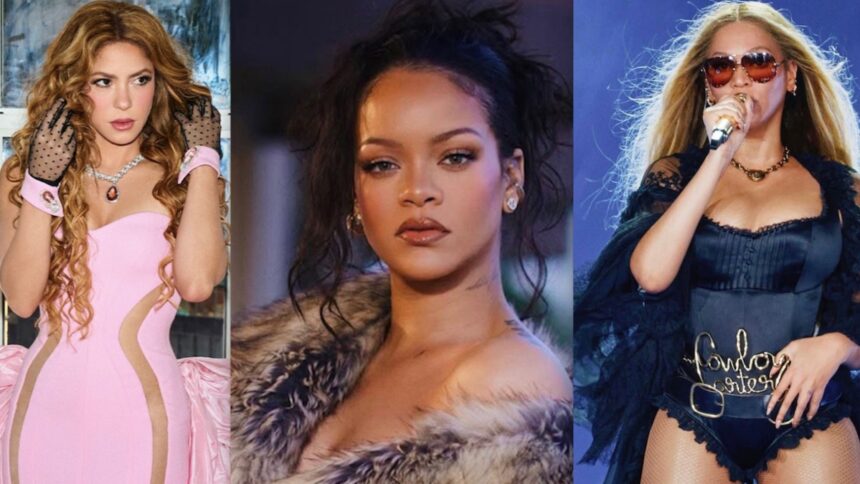 Shakira, Rihanna, Beyoncé