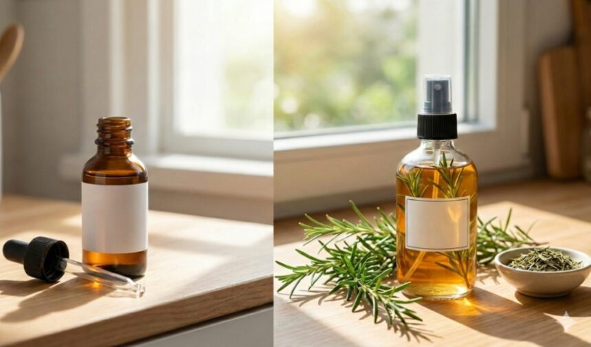 Rosemary water, MINOXIDIL vs. ROSEMARY, MINOXIDIL, ROSEMARY, QuéOnnda