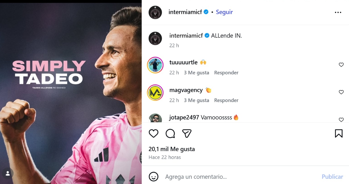 Tadeo Allende, Inter Miami, 