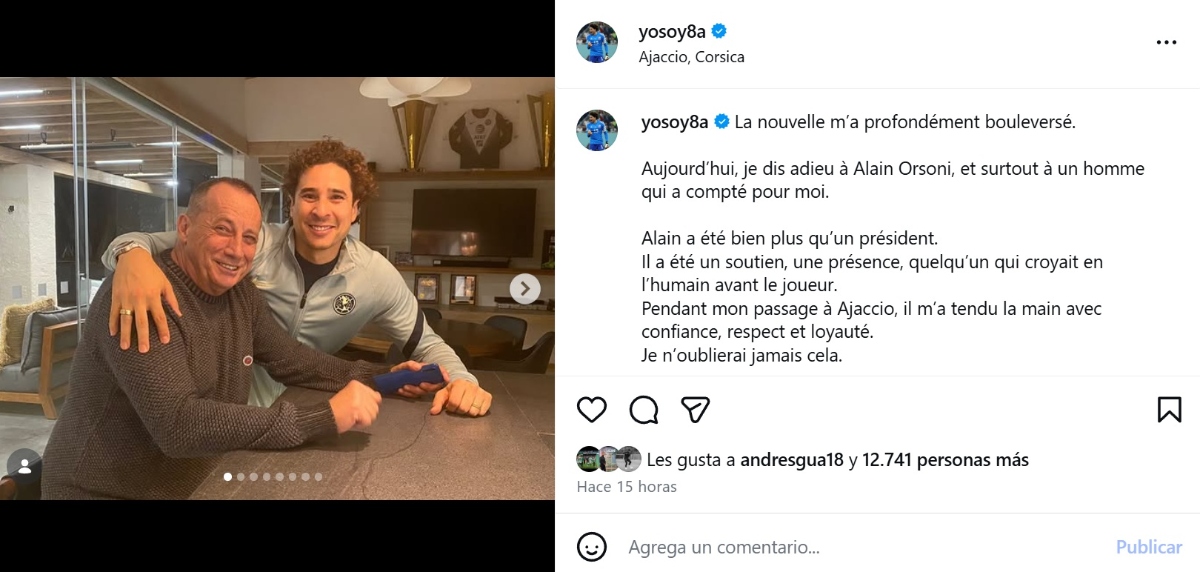 Memo Ochoa, Alain Orsoni, 