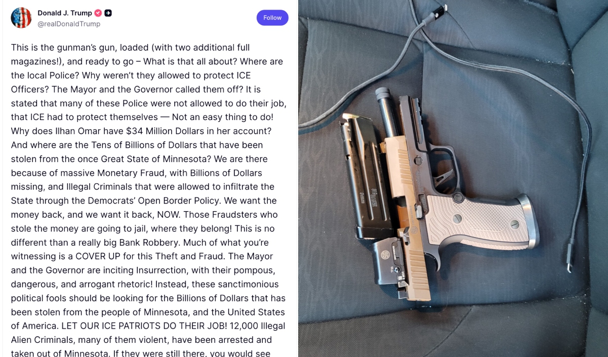 Trump acusa líderes Minnesota, Trump, Minnesota, QuéOnnda