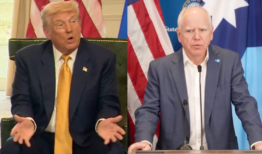 Trump Walz operativos ICE, Trump, Walz, operativos ICE, QuéOnnda