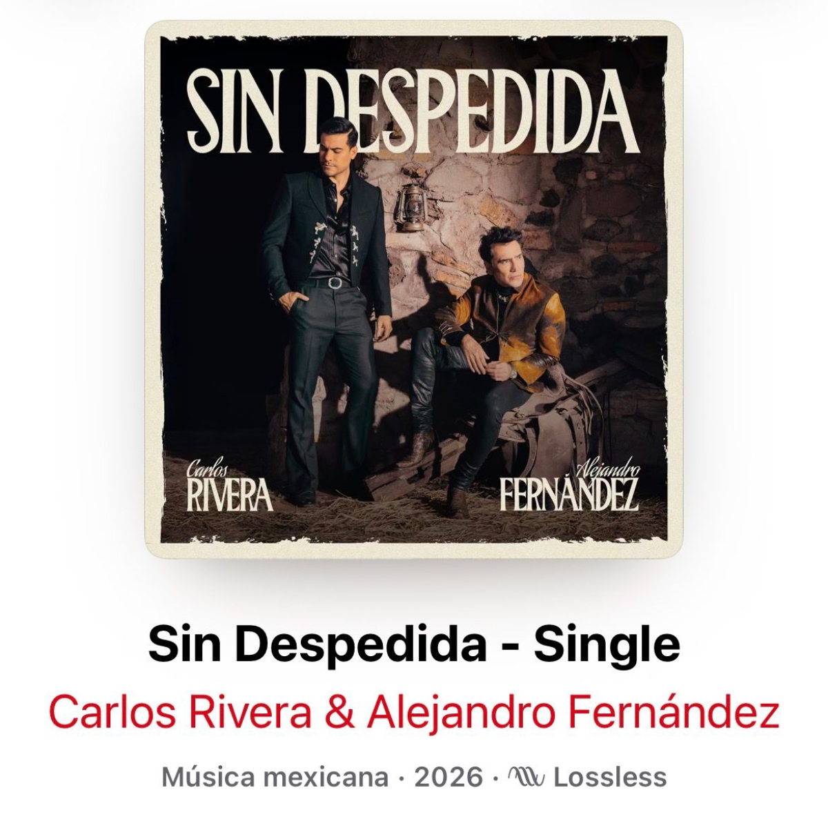 Carlos Rivera lanza canción Alejandro Fernández