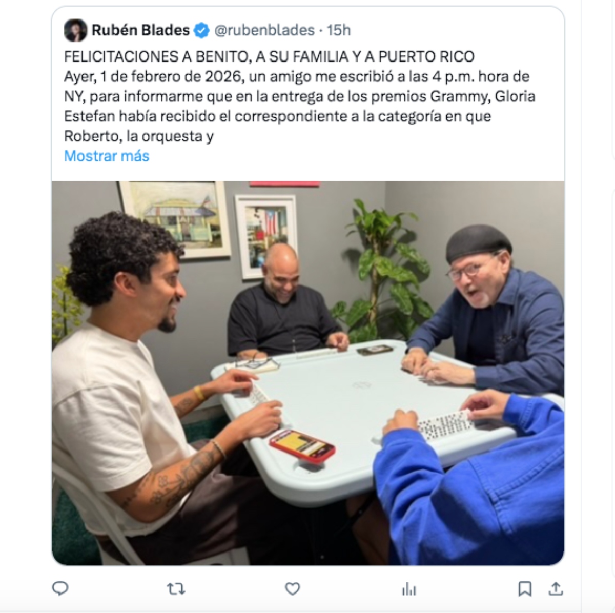 Ruben Blades, Bad Bunny