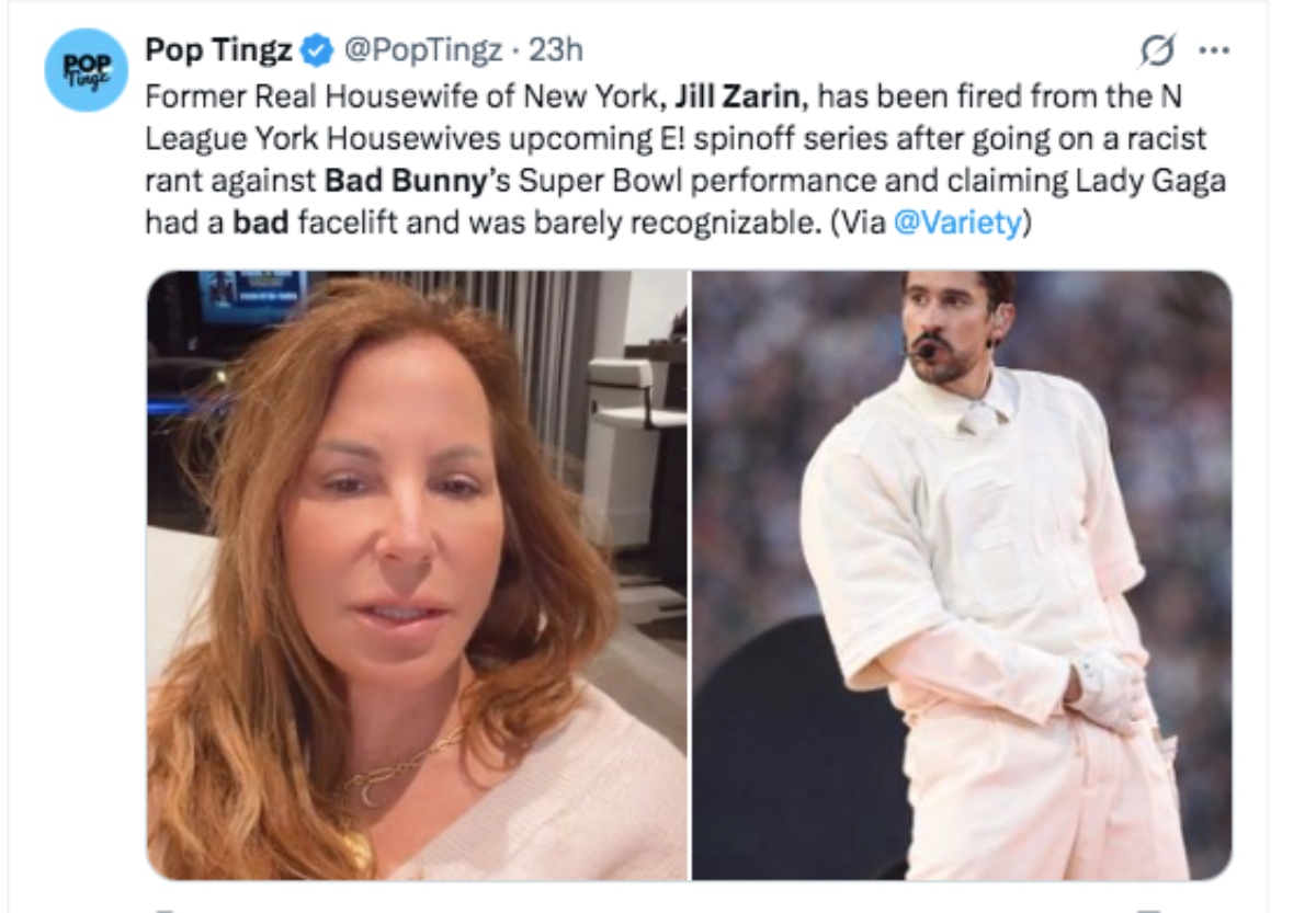 Bad Bunny, Jill Zarin