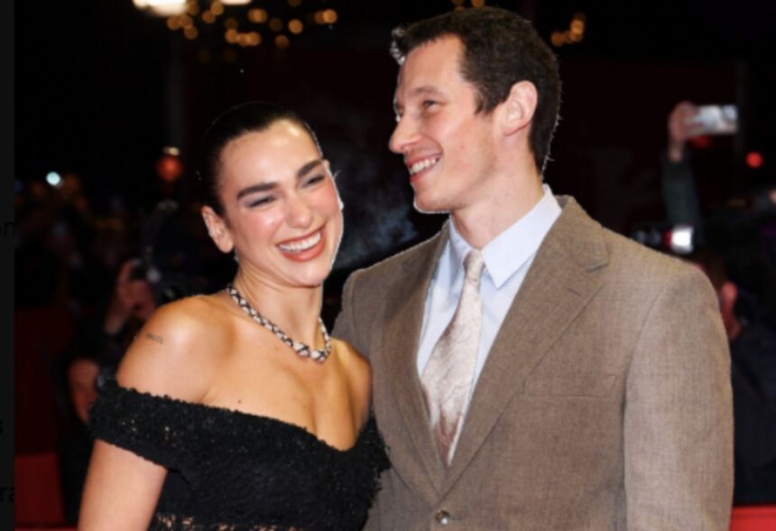 Dua Lipa, Callum Turner red carpet