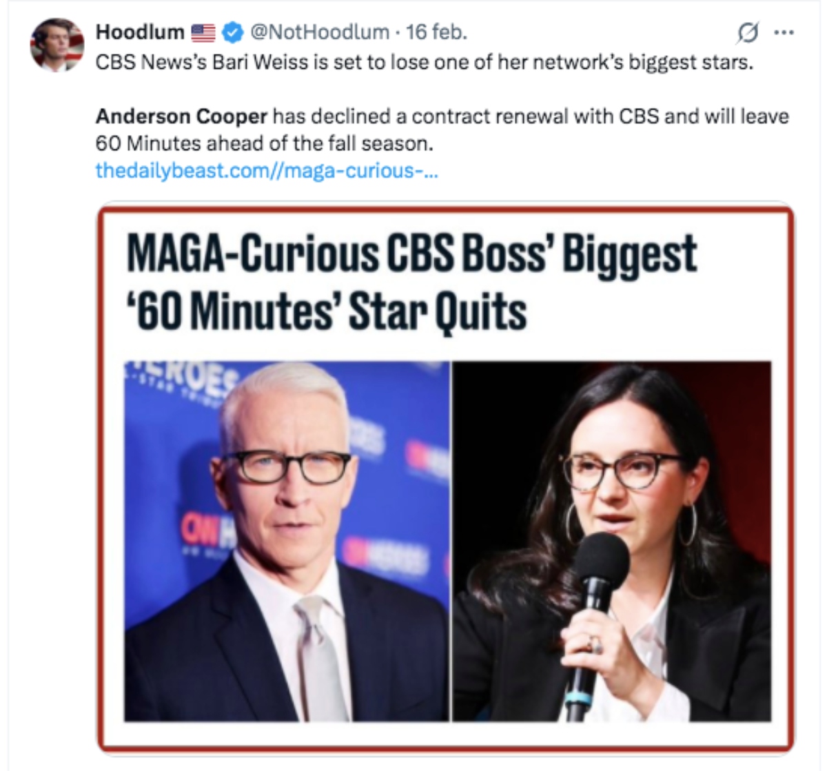 Anderson Cooper 60 Minutes, Show