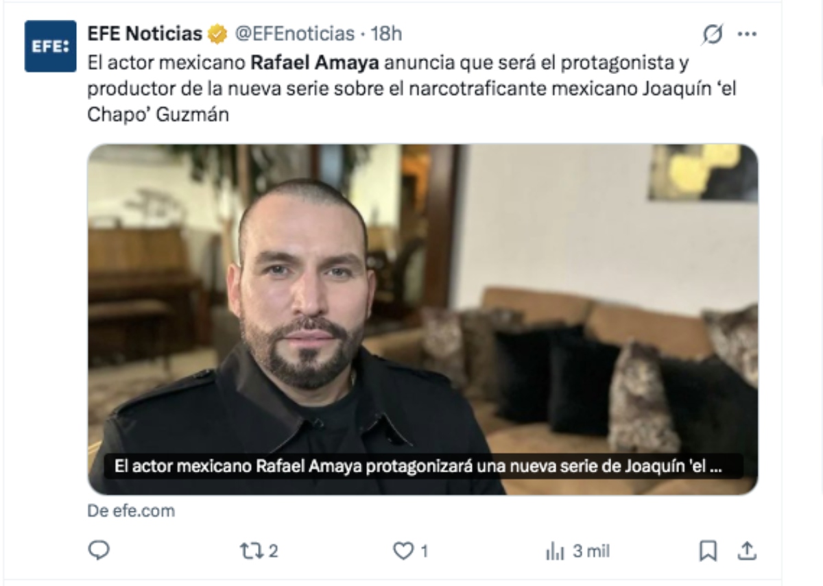 Rafael Amaya Chapo, television