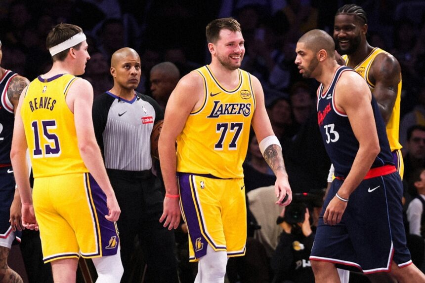 Lakers ganan el derbi, Los Angeles Lakers, Luka Doncic, NBA, QuéOnnda