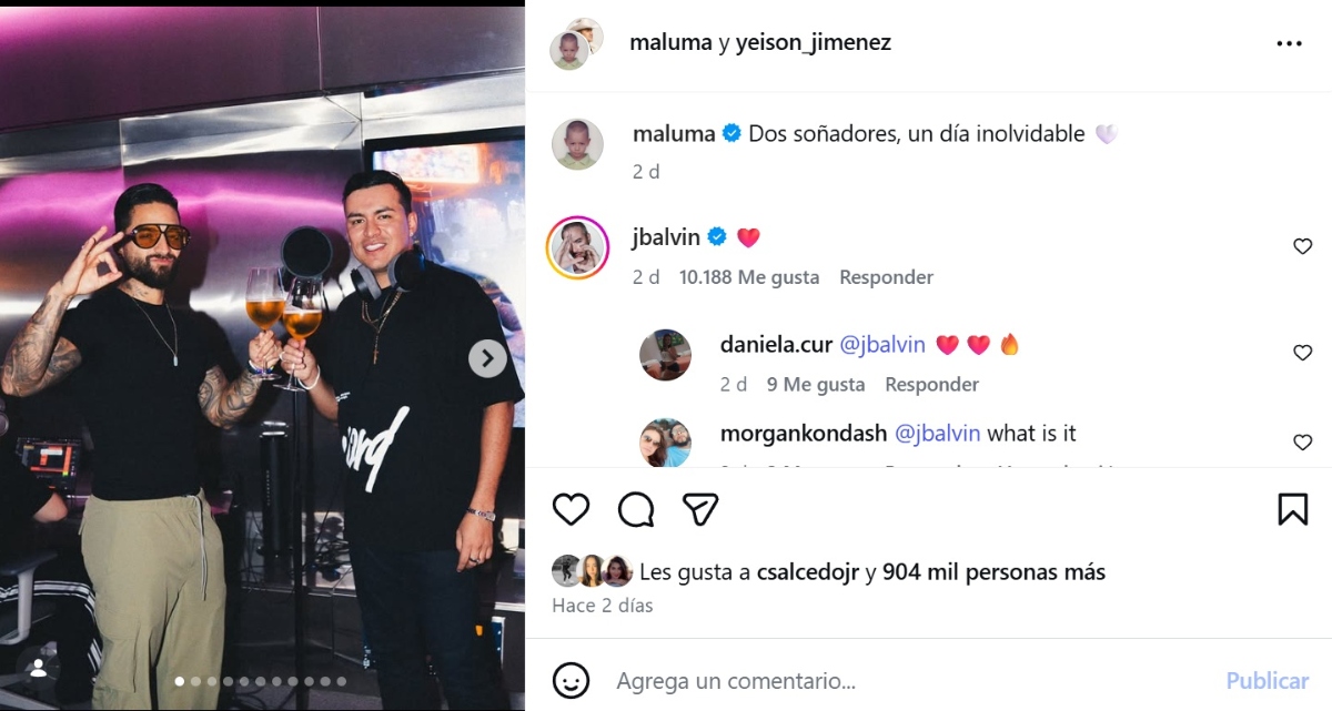 Yeison Jiménez With the heart