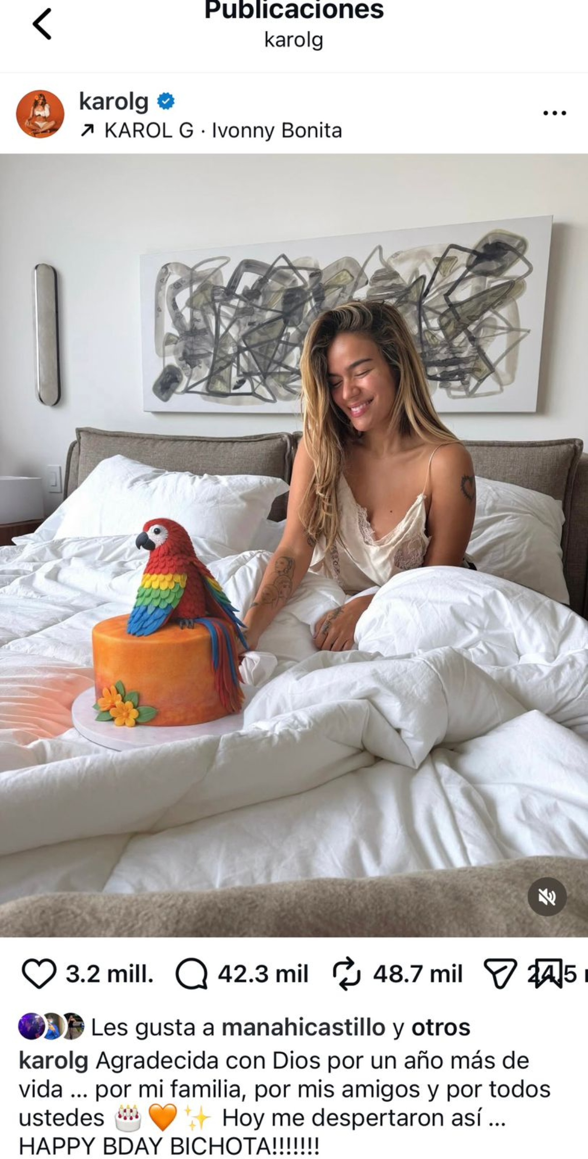 Karol G cumpleaños, celebración