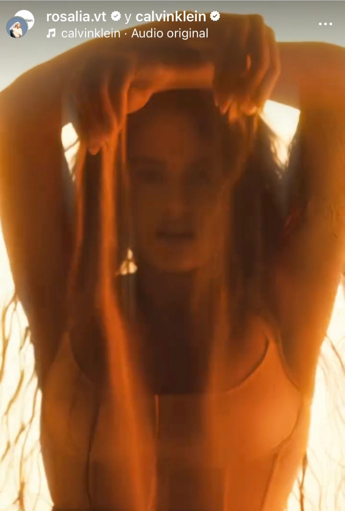 Rosalía Euphoria, Calvin Klein