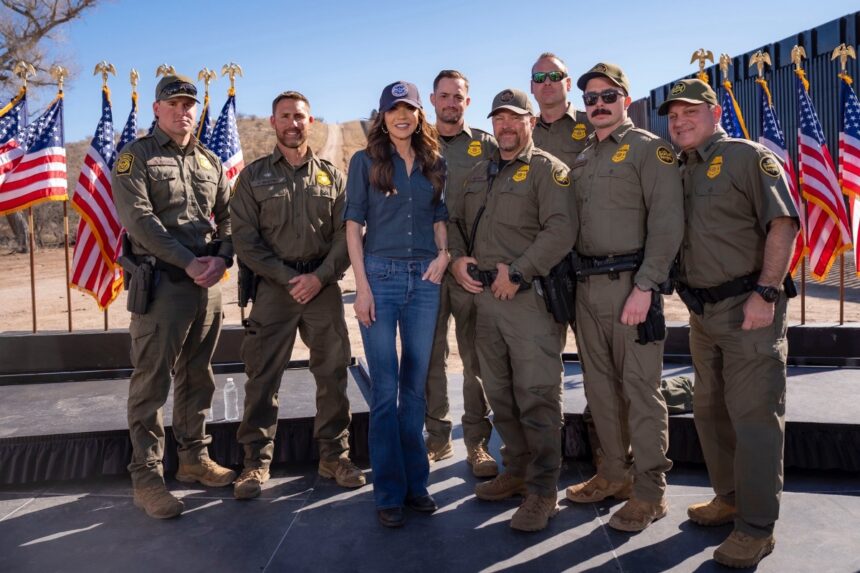 Kristi Noem visits the border, Kristi Noem, border, Border Patrol, QuéOnnda