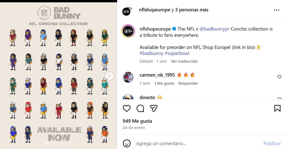 Bad Bunny, NFL