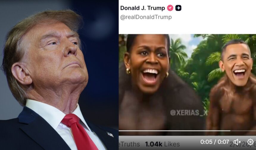 Trump no pide disculpas video Obama, Trump, Barack Obama, Michelle Obama, video simios, QuéOnnda