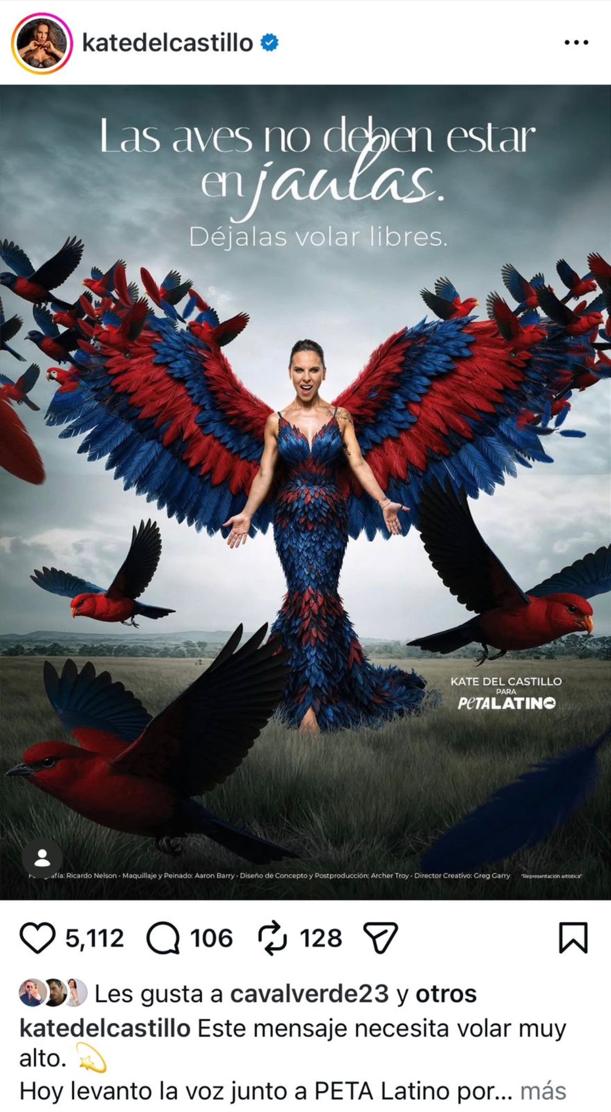 Kate del Castillo campaña PETA Latino