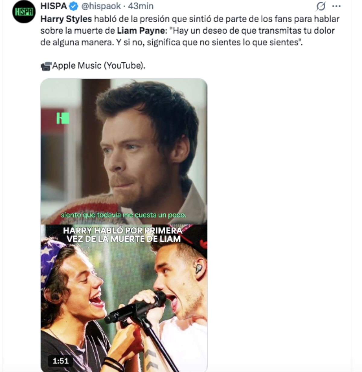 Harry Styles muerte Liam Payne