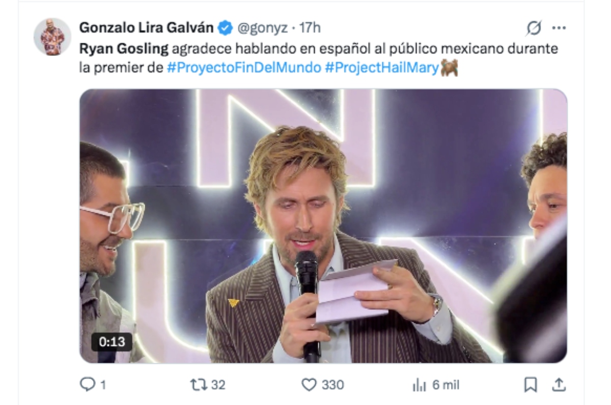 Ryan Gosling nueva película 'Project Hail Mary'