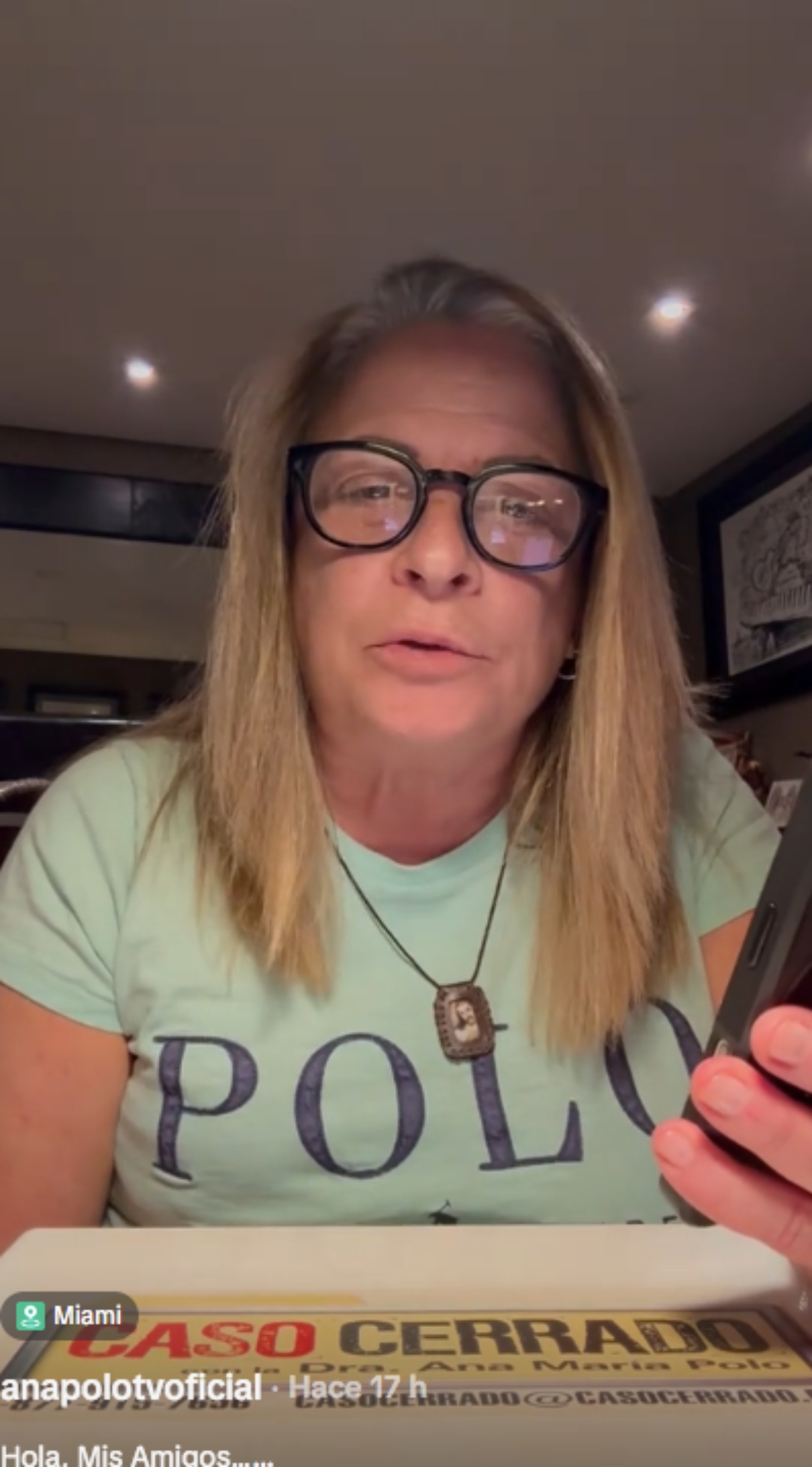 Dra Polo será operada de sus cuerdas vocales