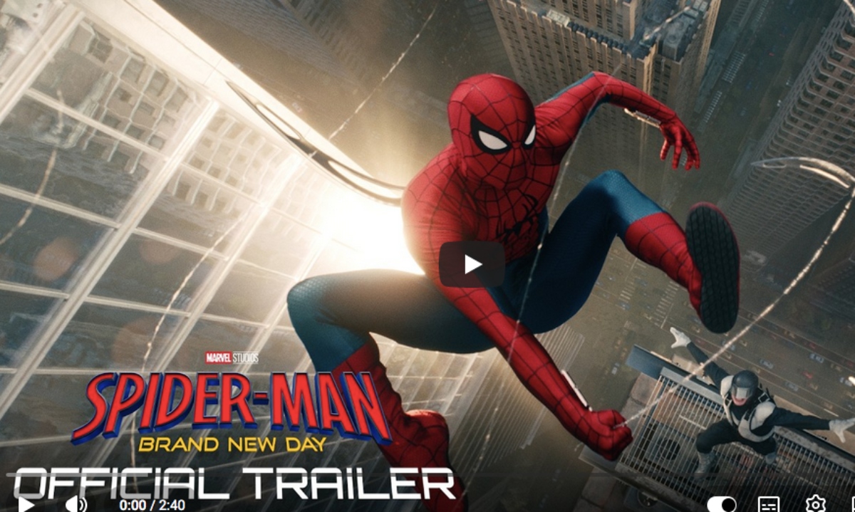 Spider-Man: A Brand New Day breaks trailer record