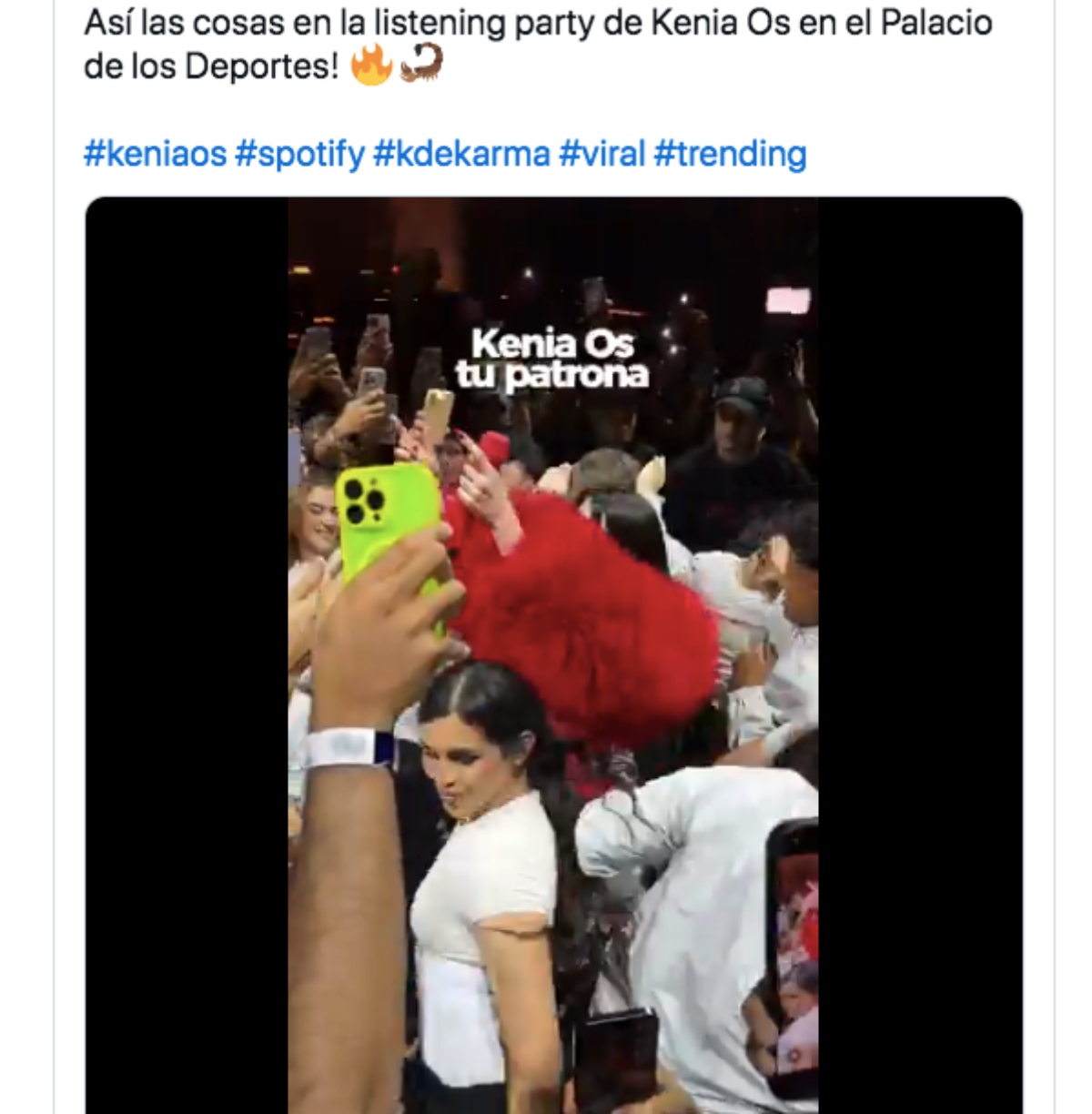 Kenia OS y su listening party